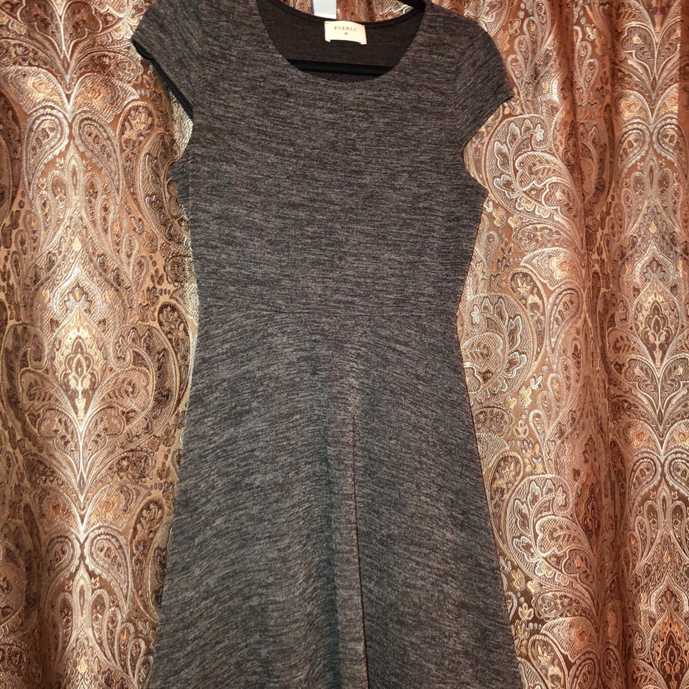 Grey fit and flare dress - Picture 3 of 4